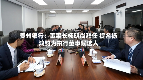 贵州银行：董事长杨明尚辞任 提名杨鸿钧为执行董事候选人-第2张图片