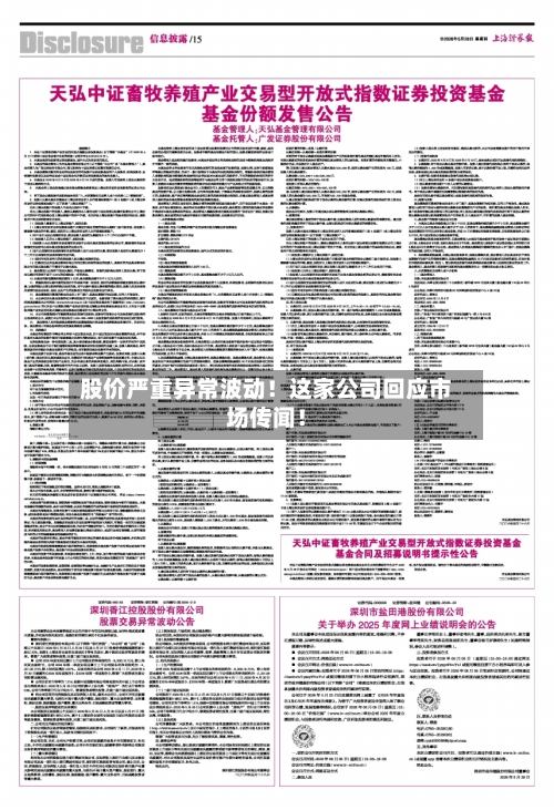 股价严重异常波动!这家公司回应市场传闻!-第2张图片